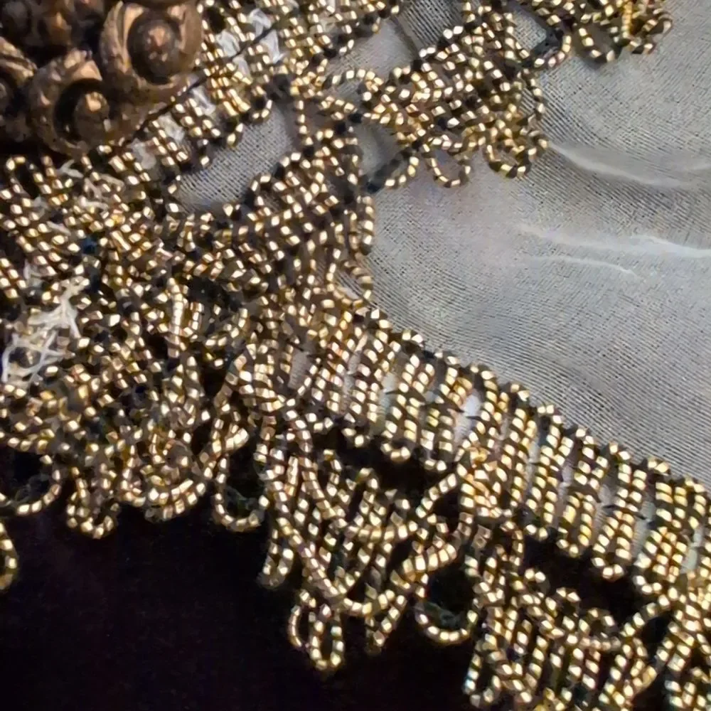 Vintage Girls Ka'walla Purple Gold Satin Velvet Regal Dress Gown Size 4T‎